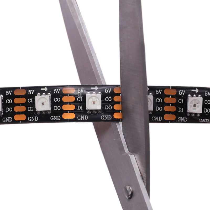 DC5V APA107/HD107S 60LEDs/m Individually Addressable Dream Color RGB LED Strip - The Fastest IC with High Bright LED Chips - 16.4Ft/Roll DC5V APA107/HD107S 60LEDs/m Individually Addressable Dream Color RGB LED Strip - The Fastest IC with High Bright LED Chips - 16.4Ft/Roll